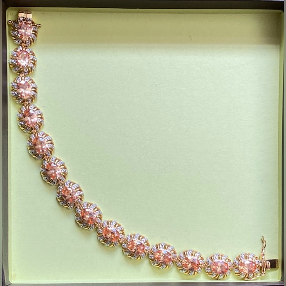 Ross Simmons 18k Gold Over 925 Sterling Silver Tourmaline Gemstones Bracelet - Picture 13 of 16